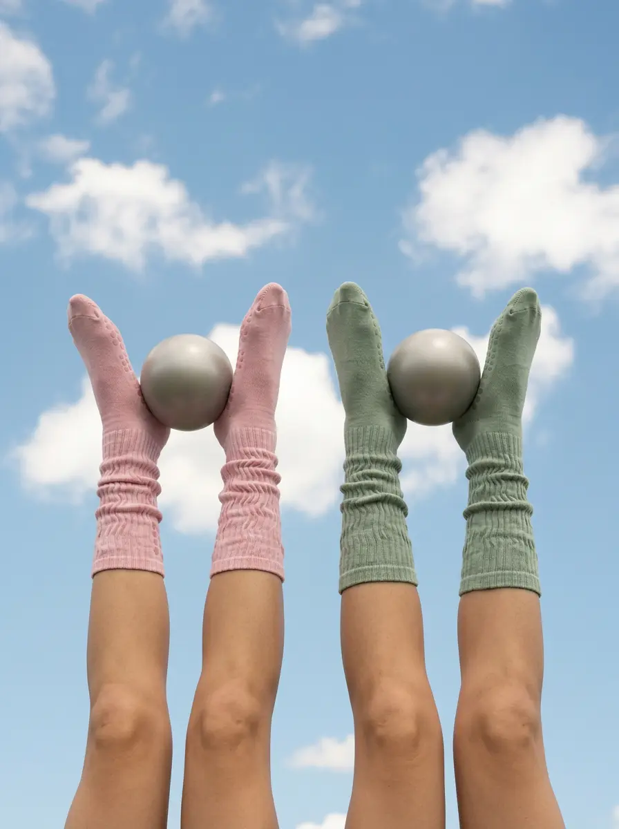 feet in the air